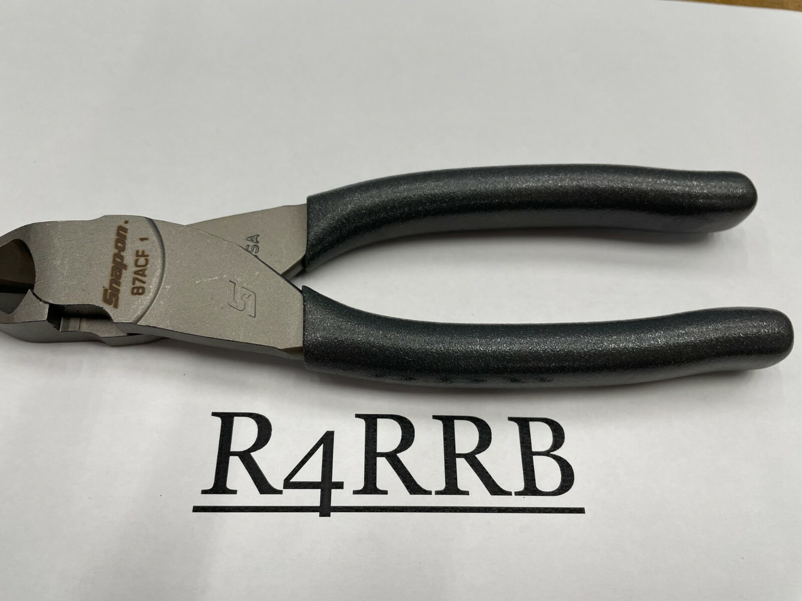 Snap-On Tools USA NEW DARK TITANIUM Vinyl Grip 7″ Diagonal Cutter Pliers 87ACFDT