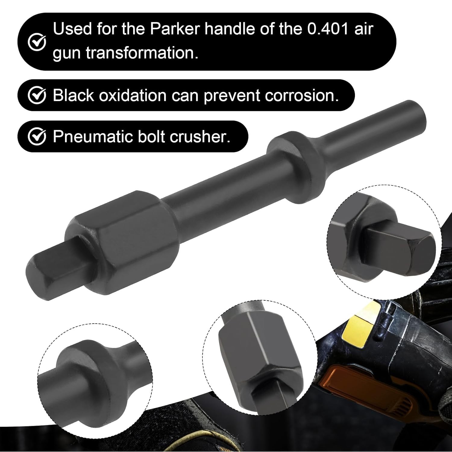 Shake ‘n Break Pneumatic Bolt Breaker Set – 1/2″ & 3/8″ Heavy-Duty Tools
