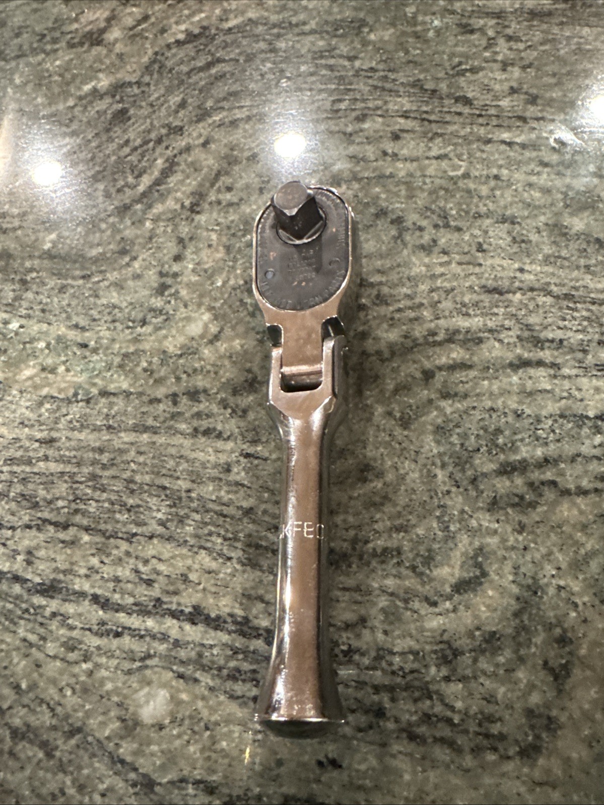Snap On skf80a 1/2” drive stubby handle flex head ratchet new