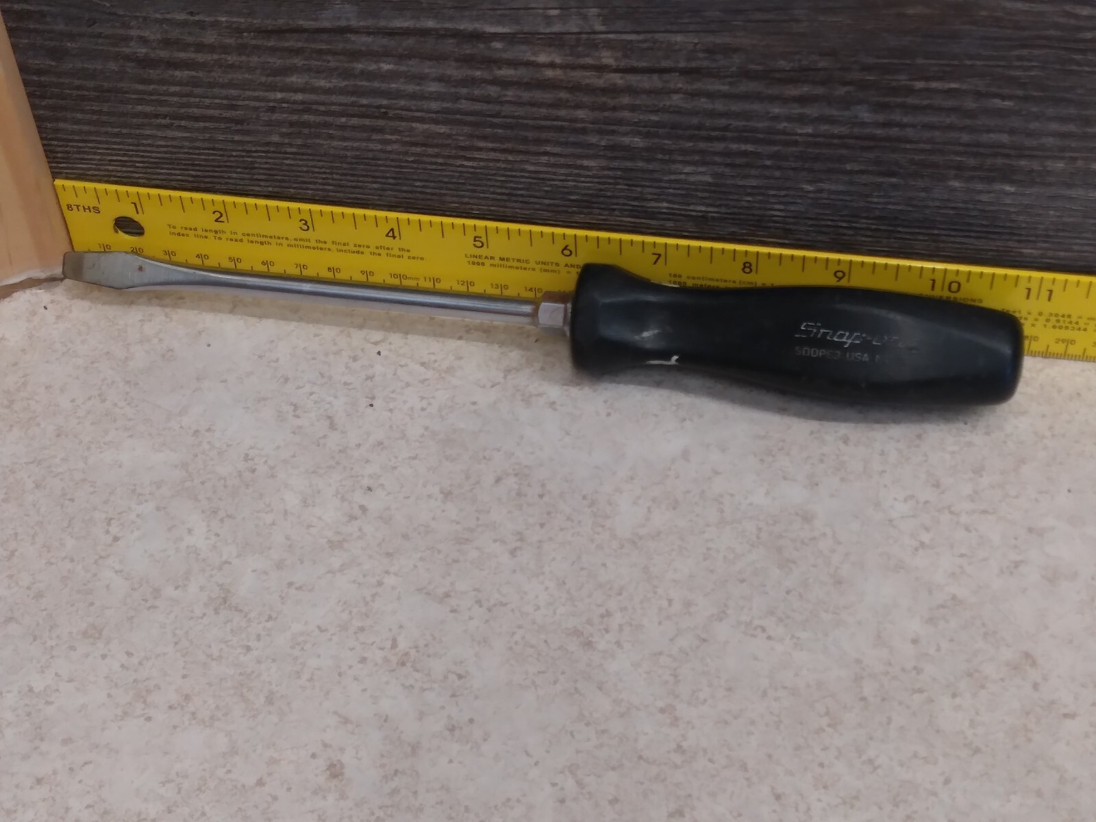 GENUINE Snap On Tools USA- SDDP63 Standard Slotted Black Handle Screwdriver 11″