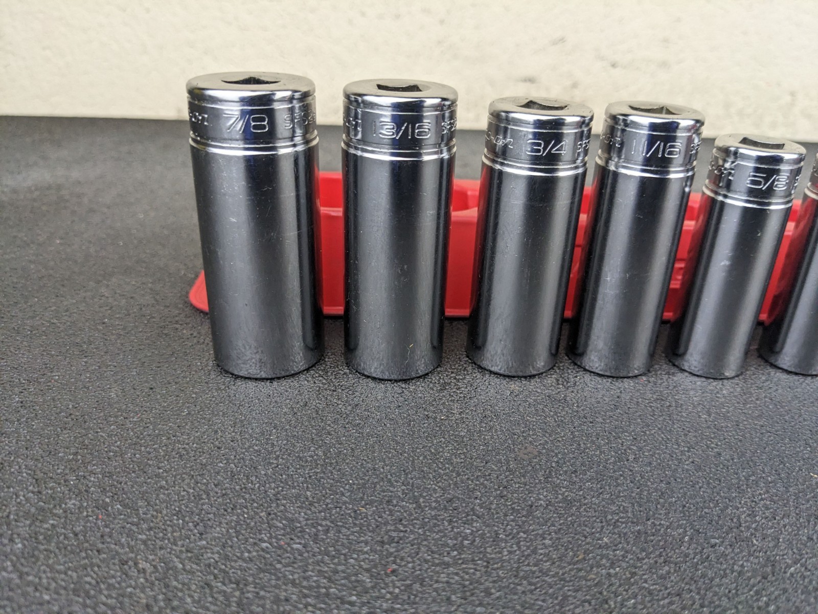 #bp400 Snap-on 211SFSY 1/4″ 7/8″ SAE 11-Piece 3/8″ Drive 6-Point Deep Socket Set
