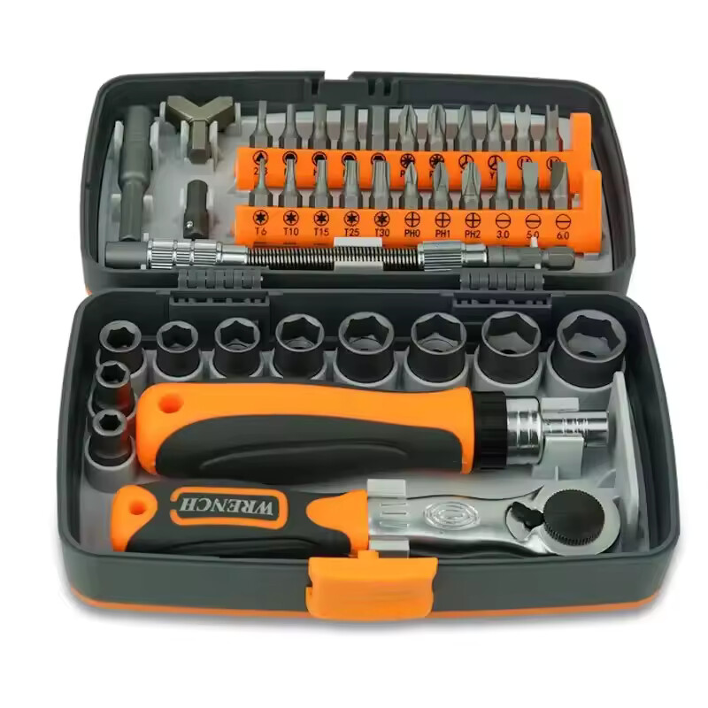 Maintenance Tool 38pcs Ratchet Socket Wrench 1/4″ Screwdriver Set