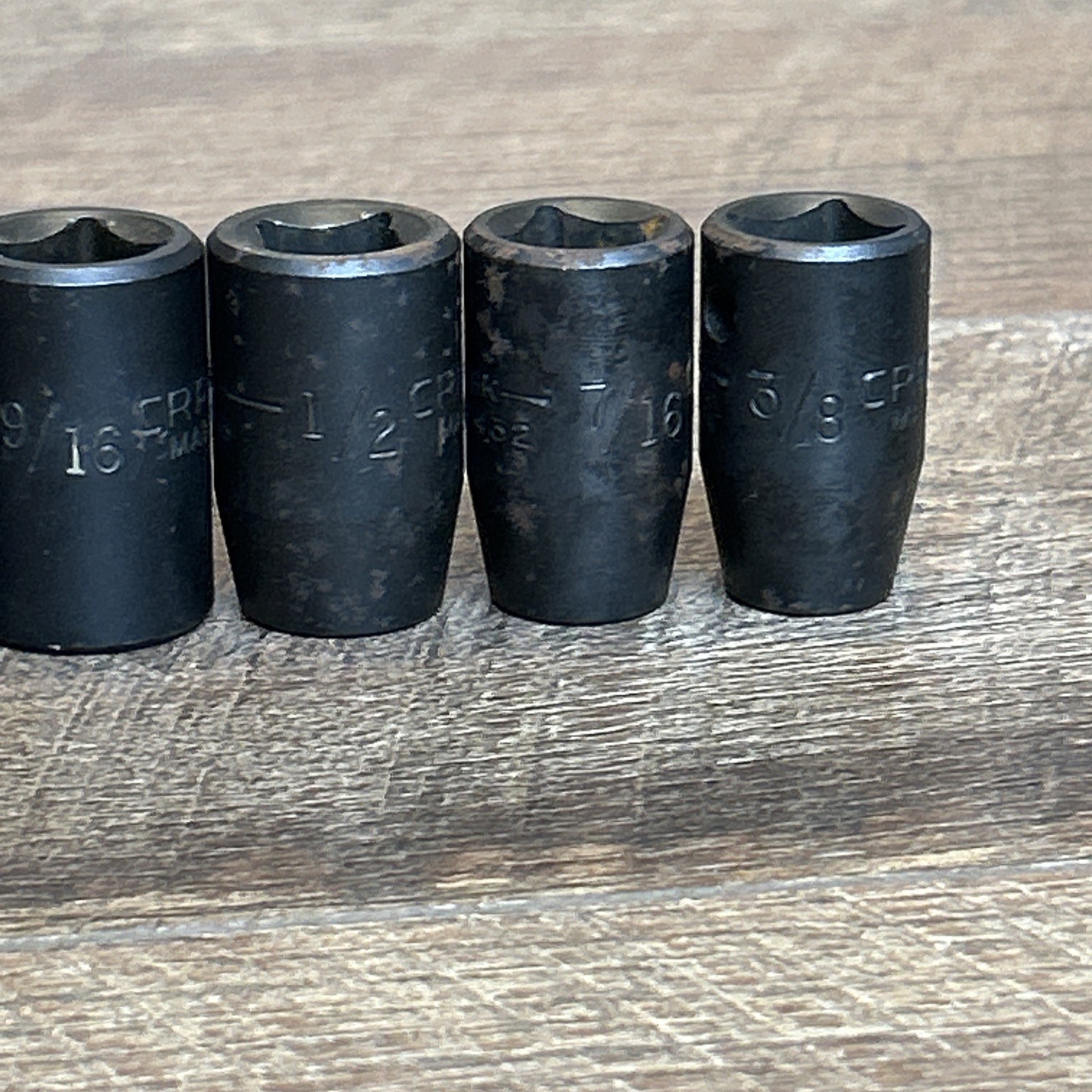 Vintage CRAFTSMAN 1/2″ Drive SAE Shallow Impact Socket Set GK Series