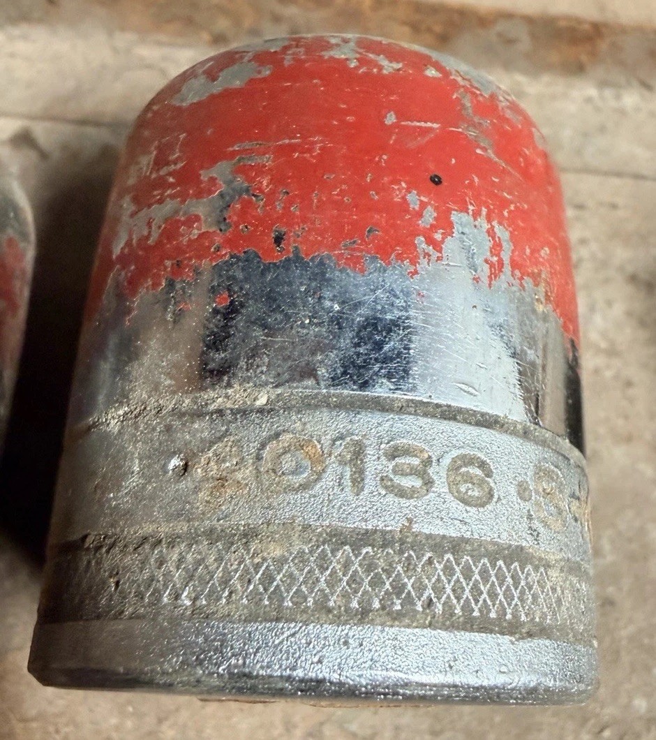SK Tools 1/2” Drive Metal Case With 15/16” 1” 1-1/16” 1-1/8” USA Sockets Vintage
