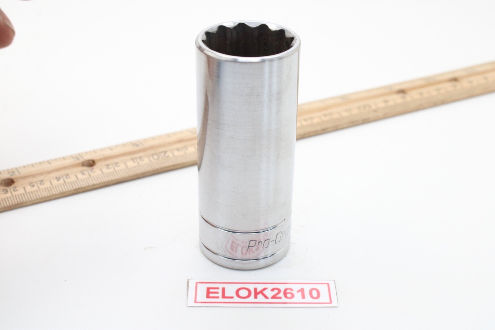 Pro-Grade 14308 15/16″ 1/2″ Drive 12 Point SAE Chrome Deep Well Socket
