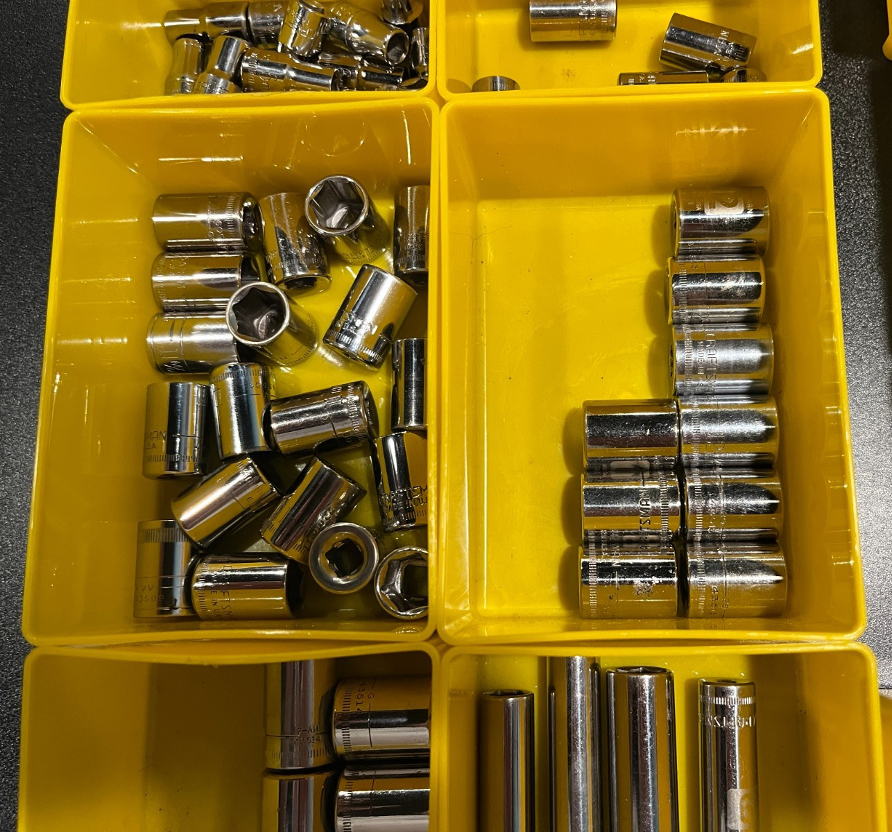 Craftsman Made in USA 230 Socket Lot – 1/4 Drive Metric SAE Cleaned Resale Ready