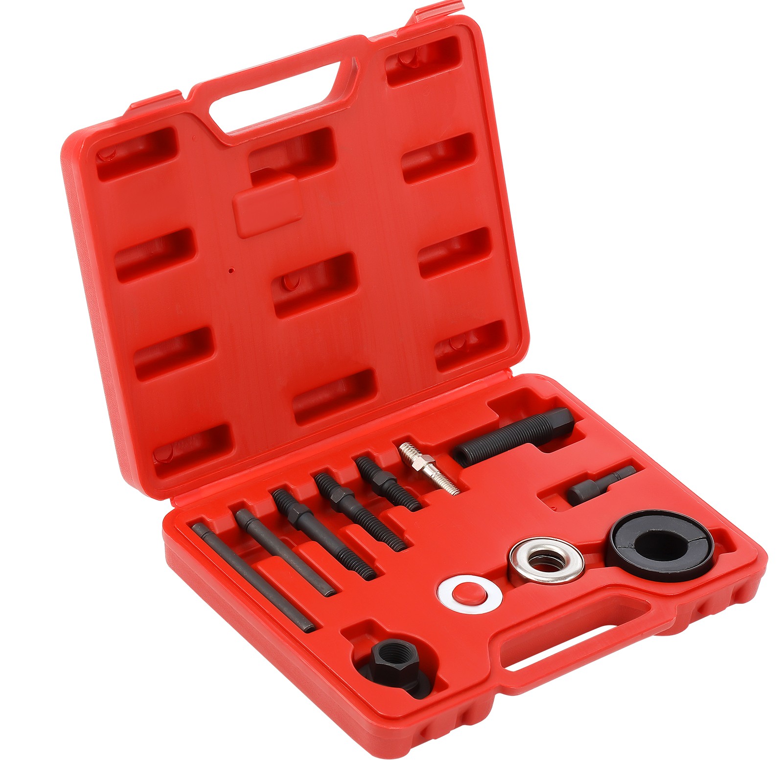 Power Steering Pump Pulley Puller Installer 13Pcs Set For Ford GM Alternator Kit