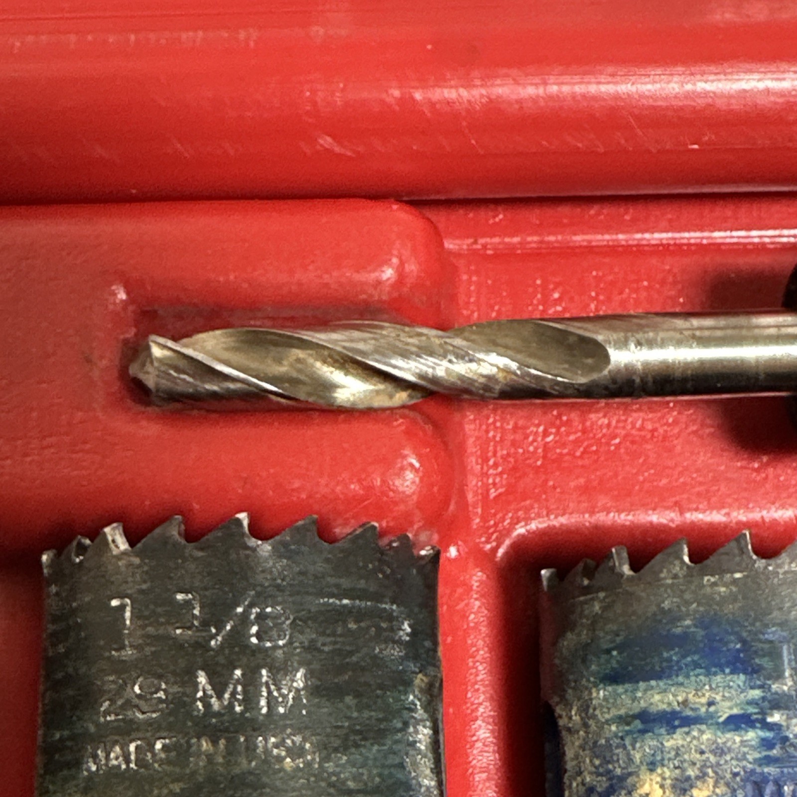 Matco Tools RC 9595 7 Pc Hole Saw Kit 7/8 to 1-1/2 Drill Bit Set USA Made