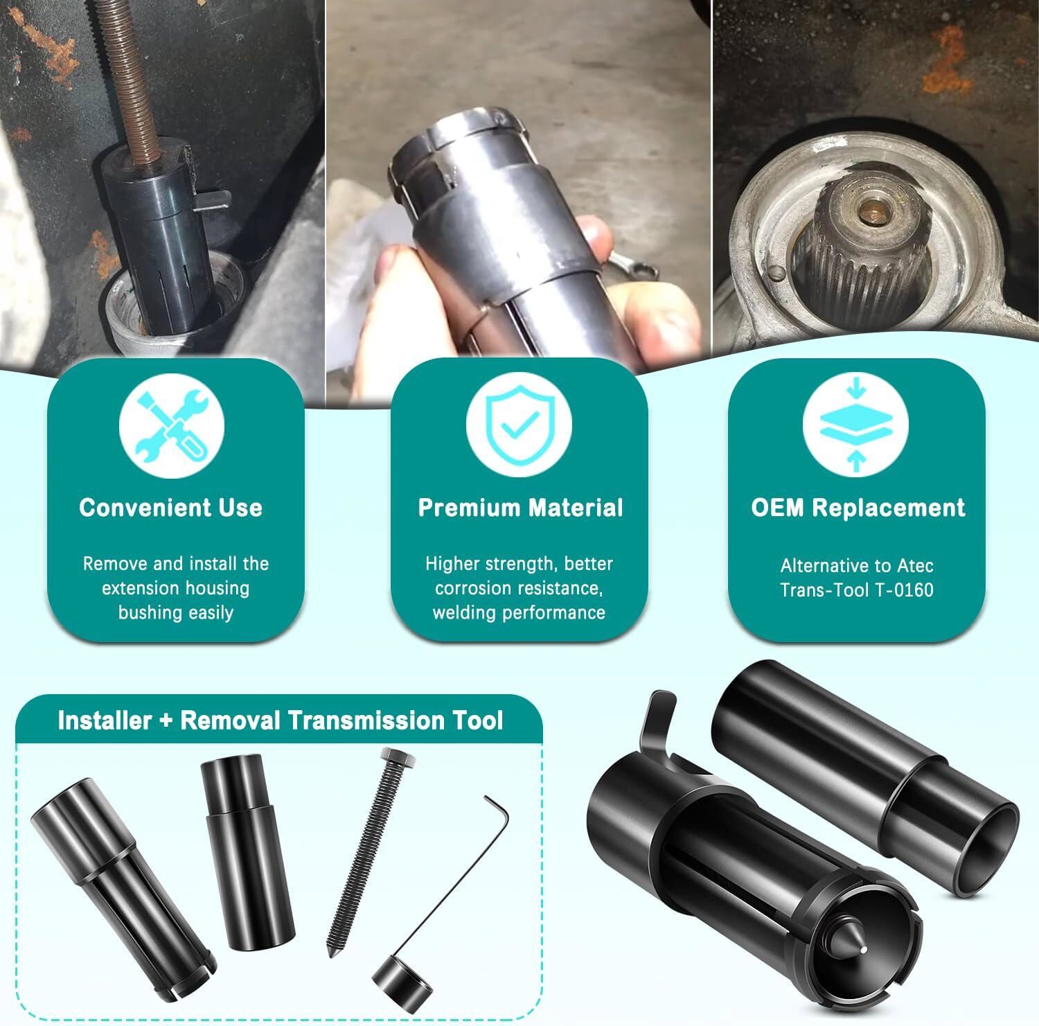 T-0160 Extension Housing Bushing Installer & Removal Transmission Tool for GM