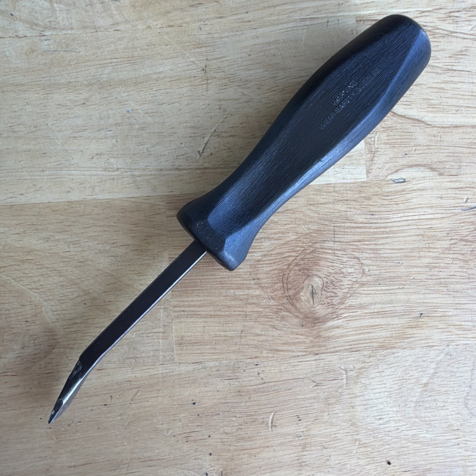 Snap On Tools 8″ Long Curved Tip Pry Bar Black Hard Handle SPB8A USA