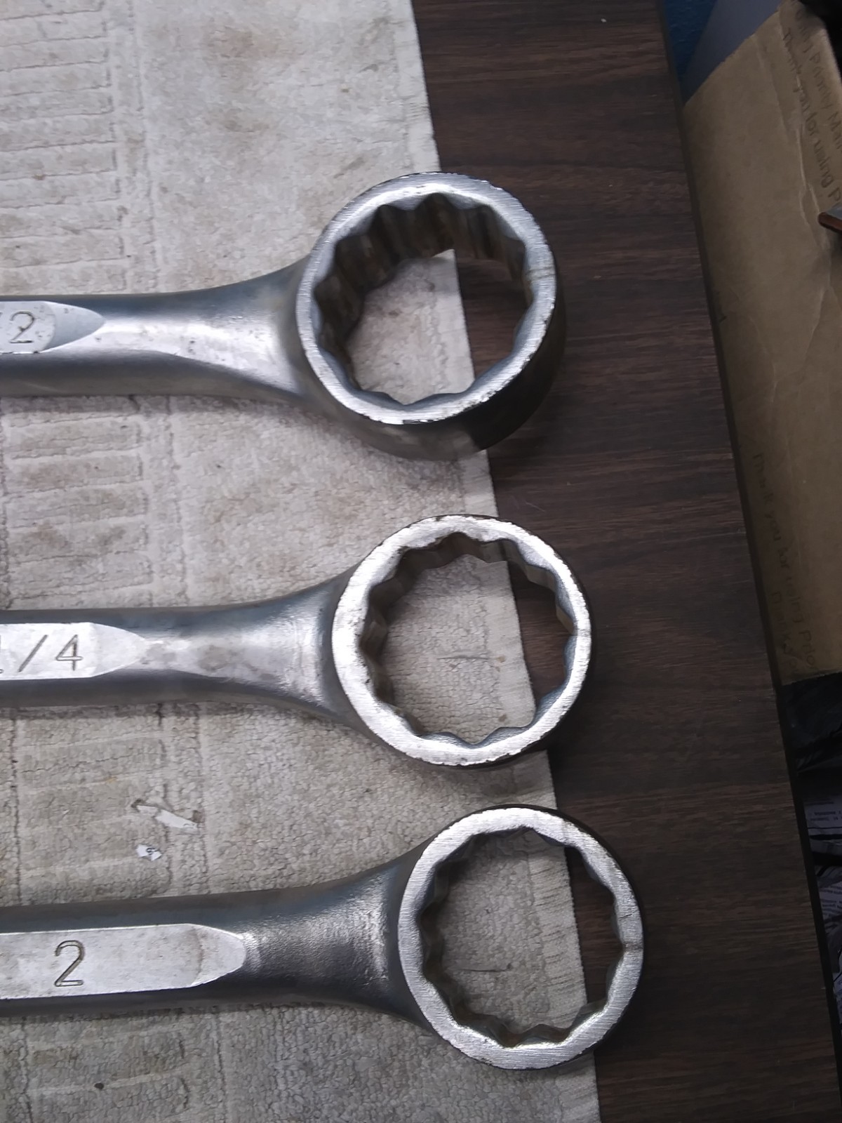 Wright Tools Large Combination Wrench Set 5pc SAE Wright Grip USA
