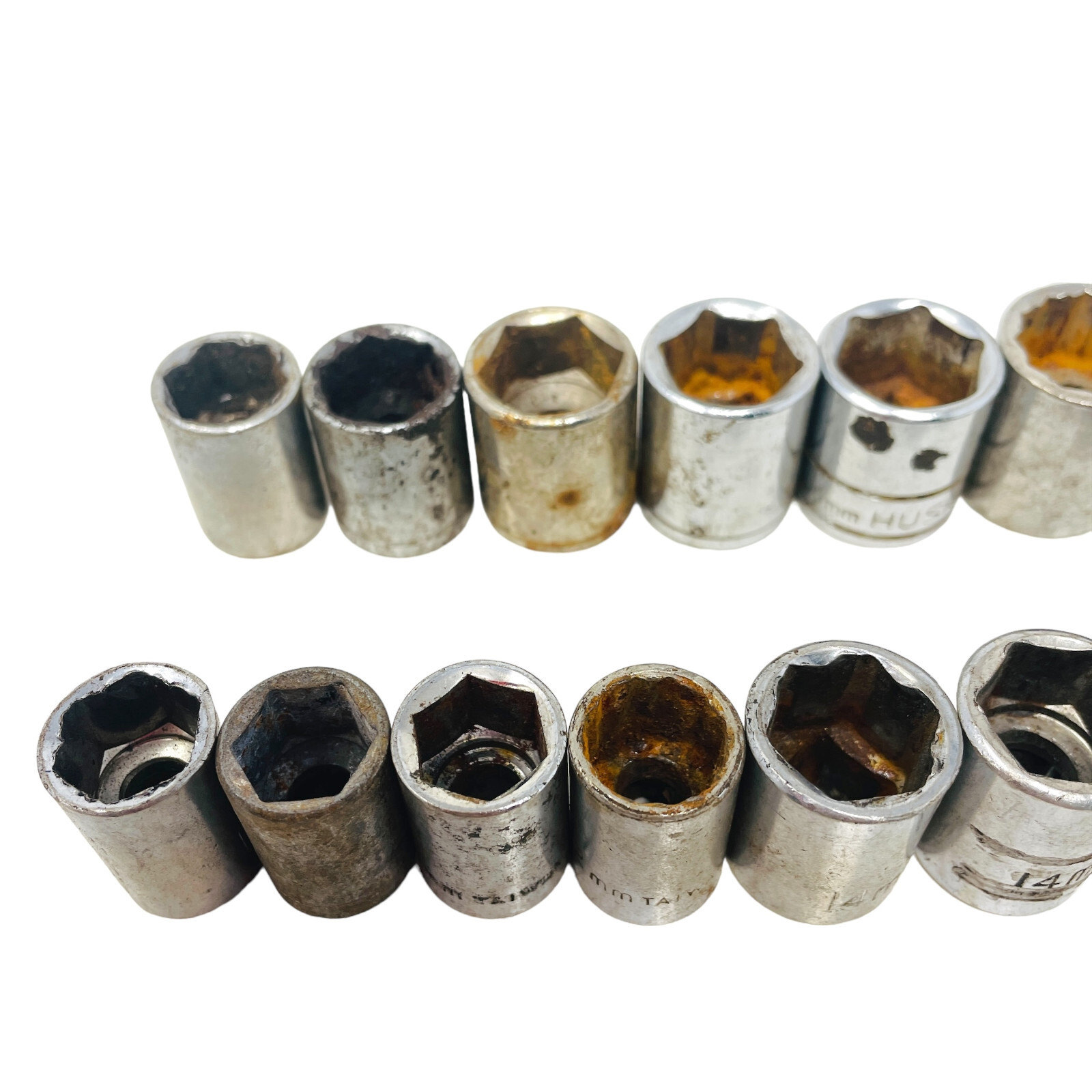 16 Pcs Husky and Assorted 14mm, 15mm, 16mm, 4mm, 12mm Socket Set