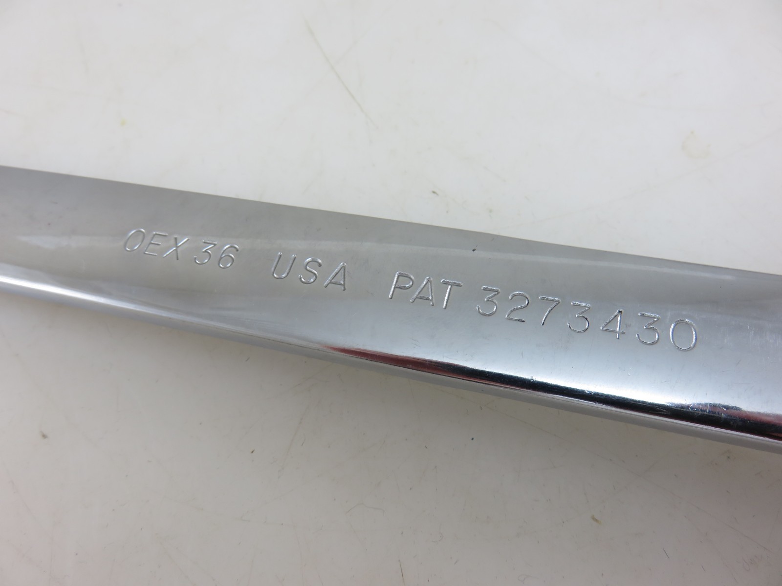 Snap-On OEX36 1-1/8″ Combination Wrench 12pt 15.5″ Long Vintage