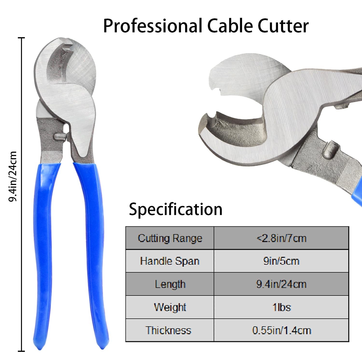Cable Lug Crimping Tool with 50/100/200Pcs Copper Wire Lugs, Battery Blue