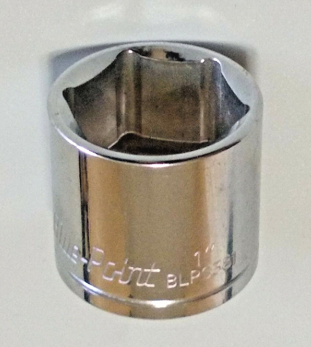 Blue Point BLPS381 3/8″ DRIVE, 1″ SOCKET, SHALLOW, 6 POINT *NEW / UNUSED*
