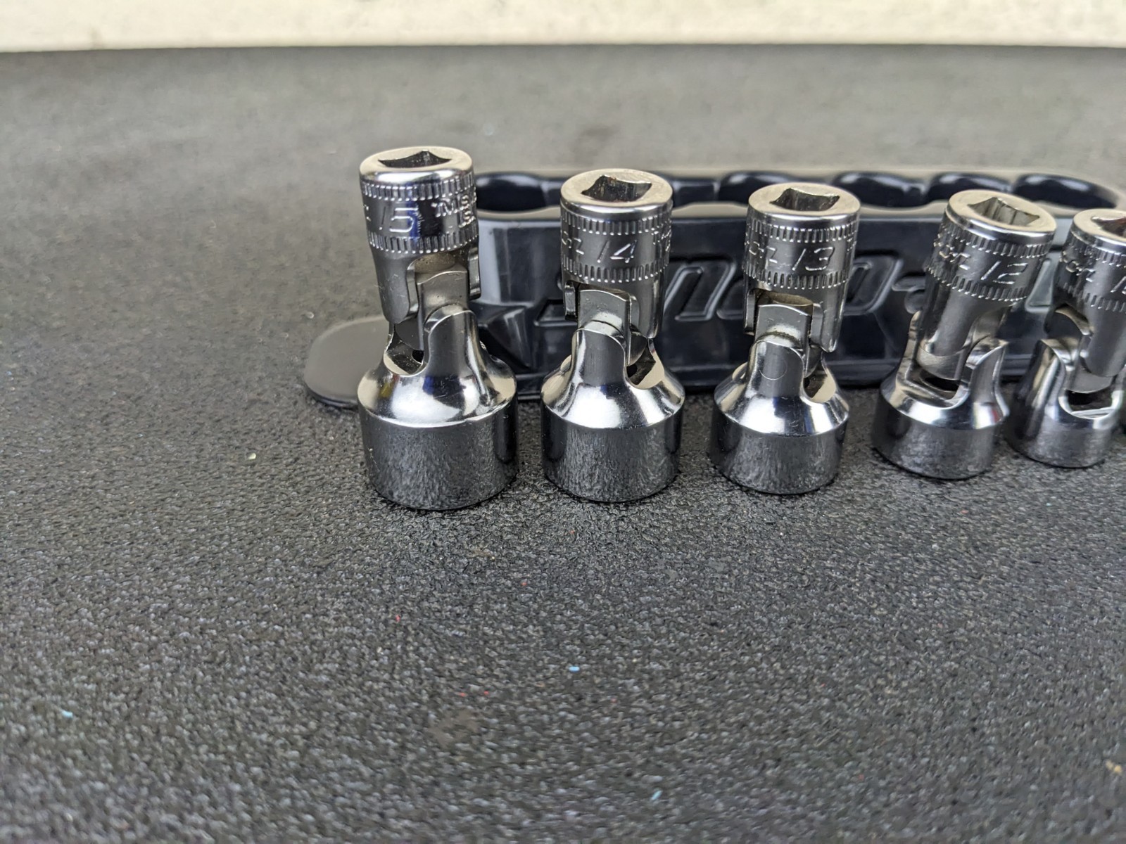 #bp289 Snap-On 106TMUSMA Metric 1/4″ Drive 6-point Universal Swivel Socket Set