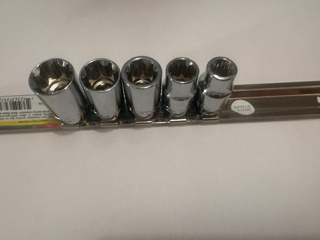 NEW Craftsman 5pc SAE 8-Point 3/8″ Drive Socket Set Lot (1/4″ to 1/2″) + RAIL