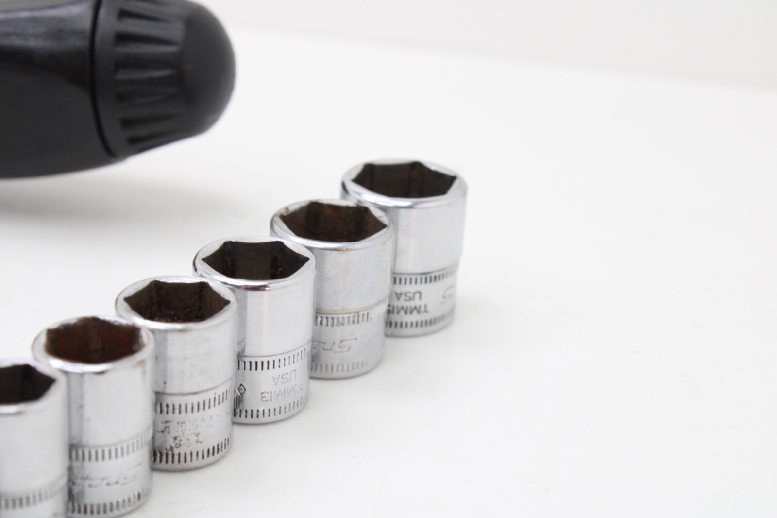 Snap On 130TMPB 1/4”Drive 6 Point 30 Piece Metric Deep/Shallow Socket Set USA