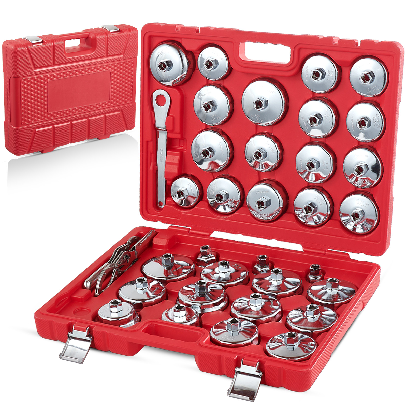 Oil Filter Wrench Socket Set Cup Type 1/2 inch Drive Cap Removal Tool Auto 35X
