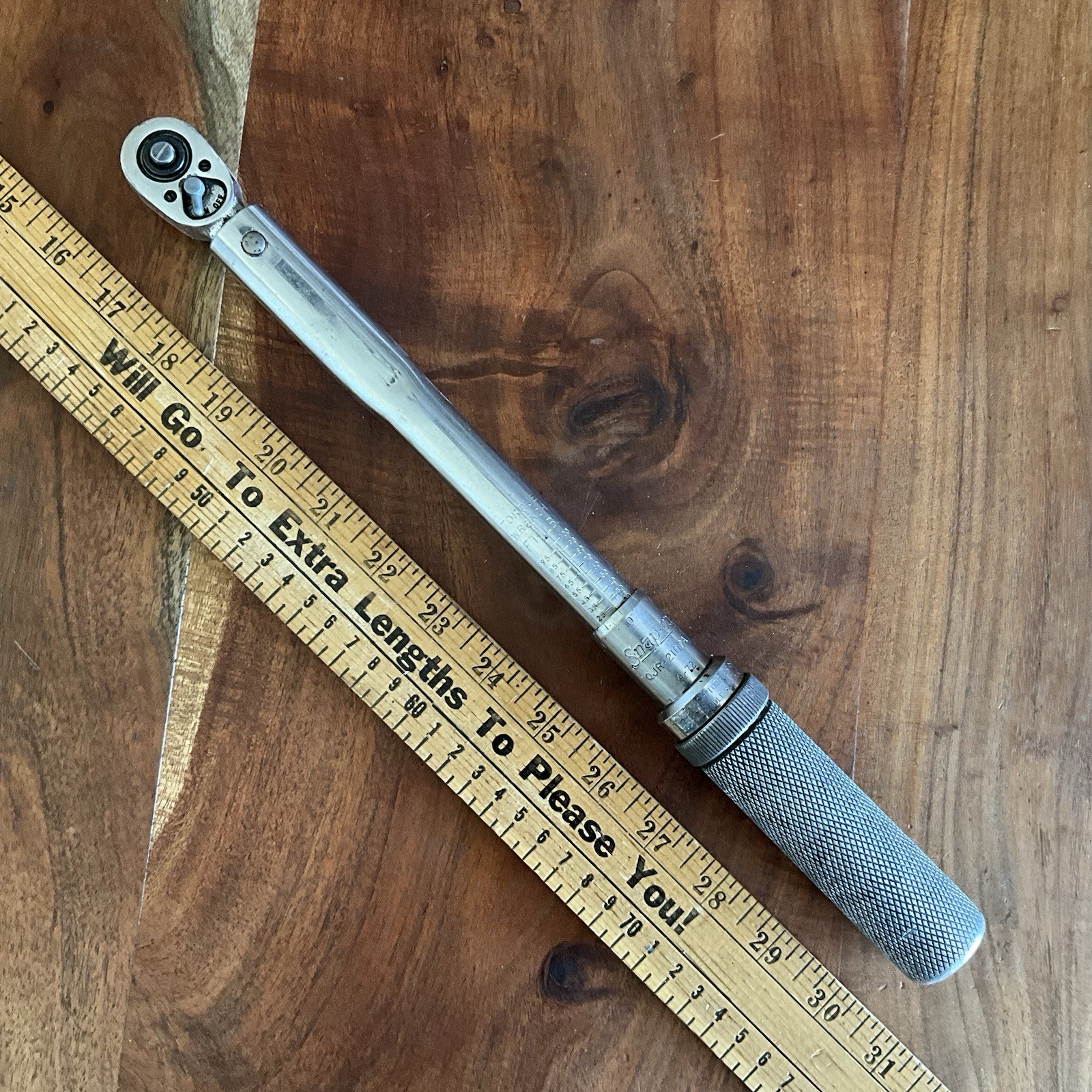 Snap-on QJR2100A 3/8″ Drive Torque Wrench 20-100 Ft-lb USA