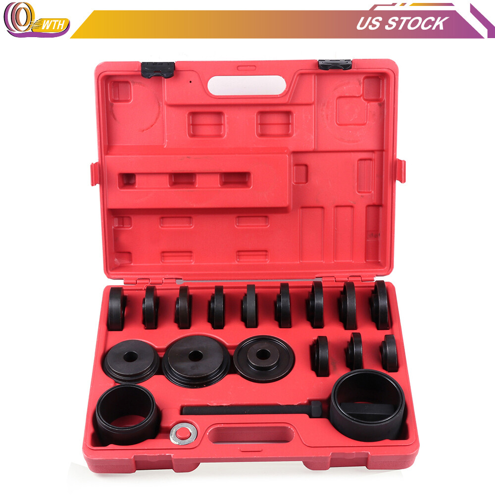 23PC REMOVING ADAPTER PULLER PULLEY KIT FWD FRONT WHEEL DRIVE BEARING PRESS TOOL