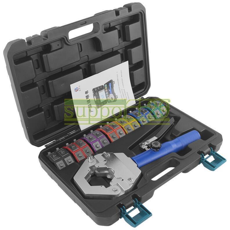 New 71500 A/C Hose Crimper Tool Kit Manual Hydraulic Crimper Portable Crimping