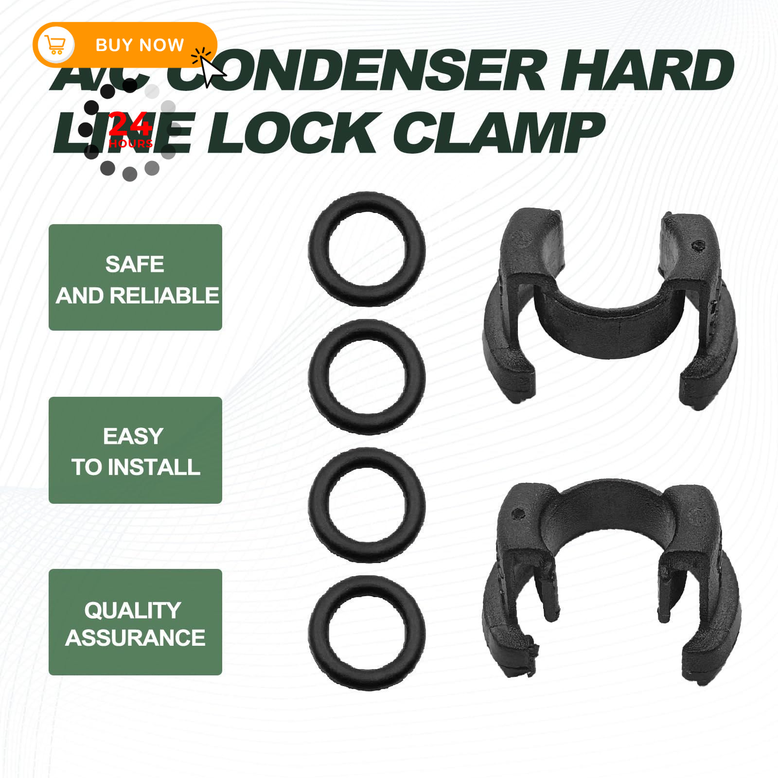 SYudwen 88718-1E150 A/C Condenser Hard Line Lock Clamp Clip Compatible with…