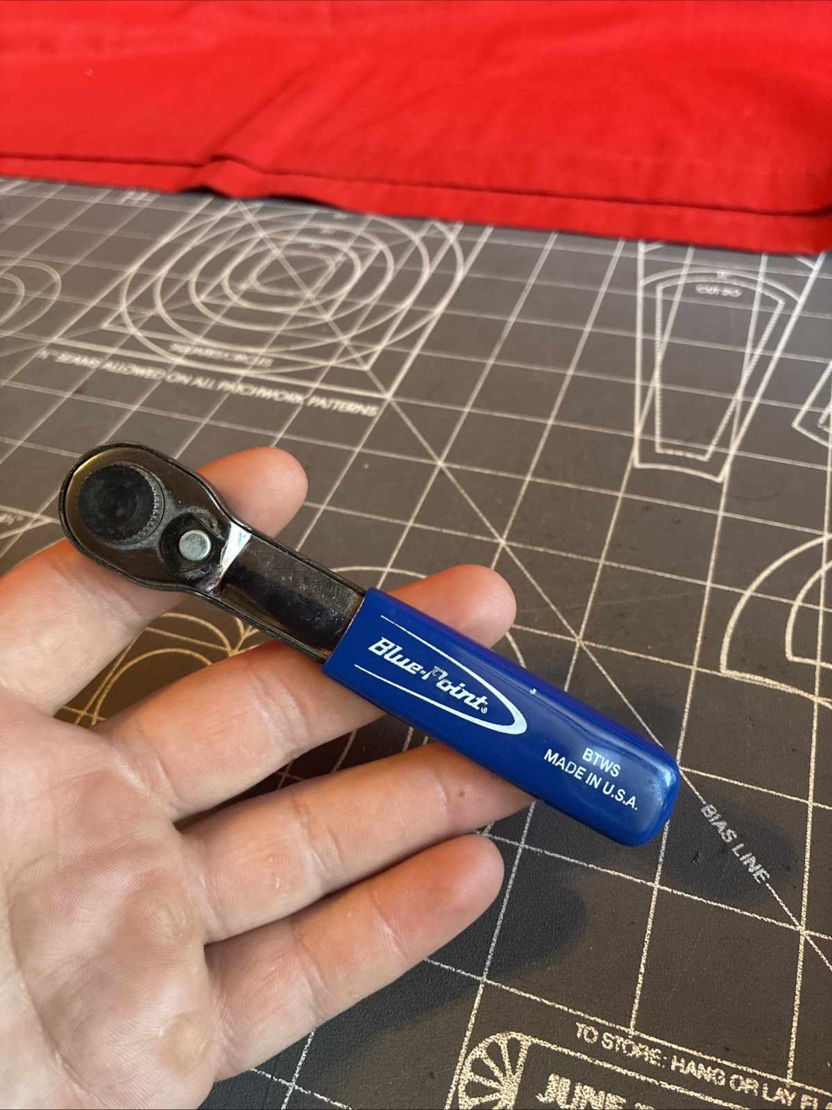 Blue-Point 1/4″ Miniature Mini Straight Hex Bit Ratchet BTWS USA (broken switch)