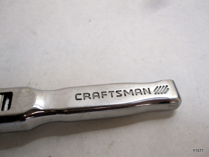 Craftsman 3/8 Inch Drive Metric and SAE Flex Head Stubby Ratchet 72 Teeth