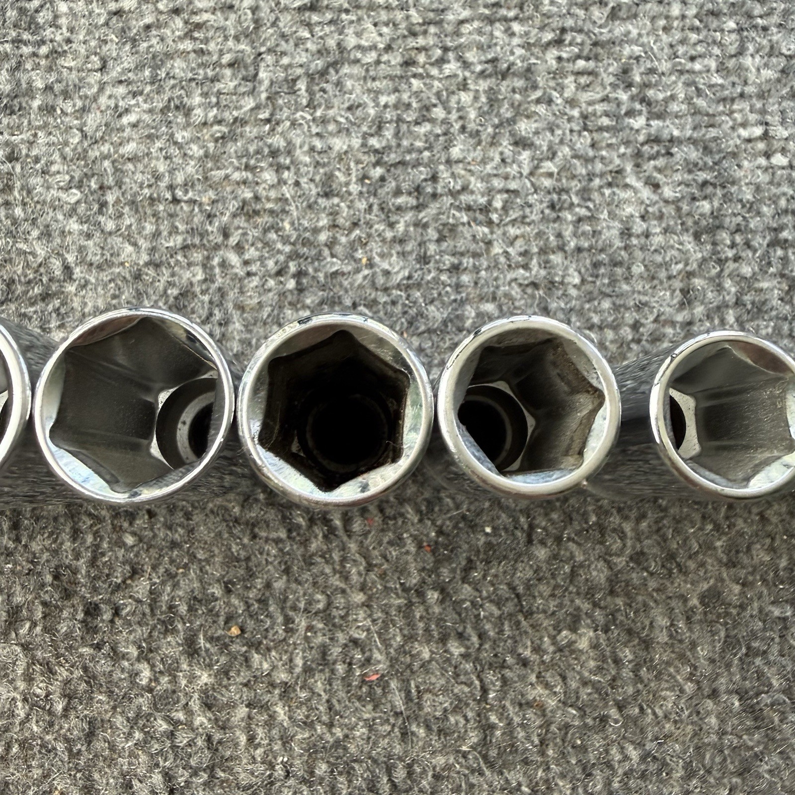 SK Professional 1/2″ Drive Deep Metric 6-Pt Socket Set Made in USA 10mm-20mm