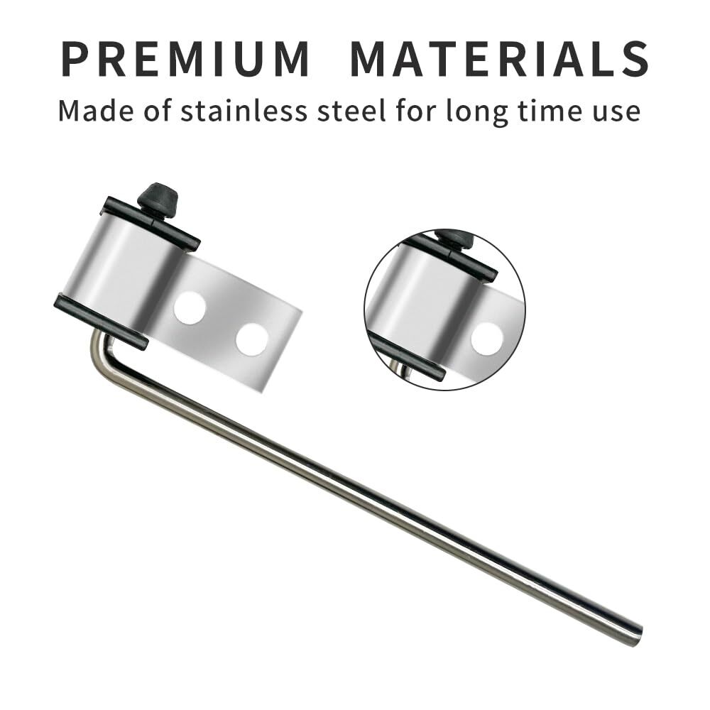 4 Pack Universal Stainless Steel Exhaust Hanger Rod Weld On Heavy Duty Exhaus…