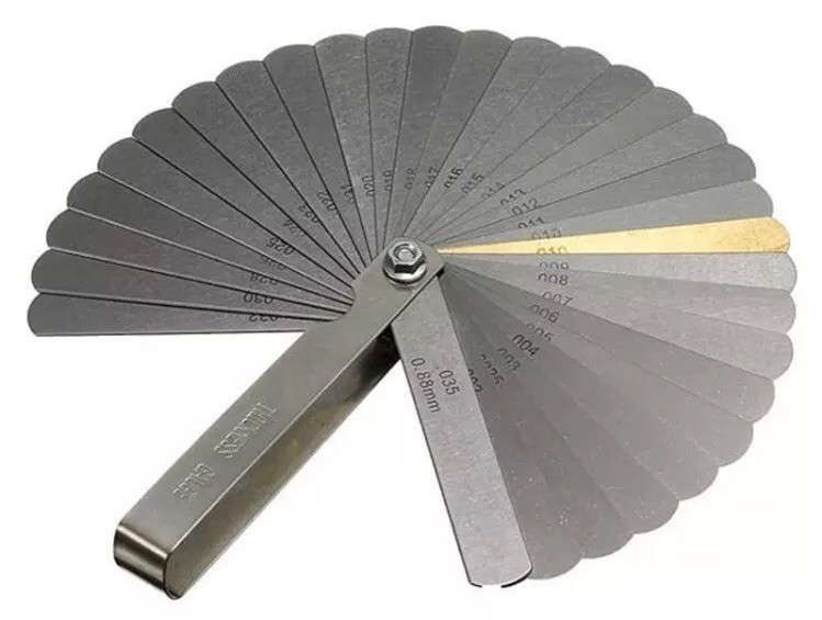32 Blade Feeler Gauge Set Gap Clearance Thickness Measure Spacer Spark Plug Gage