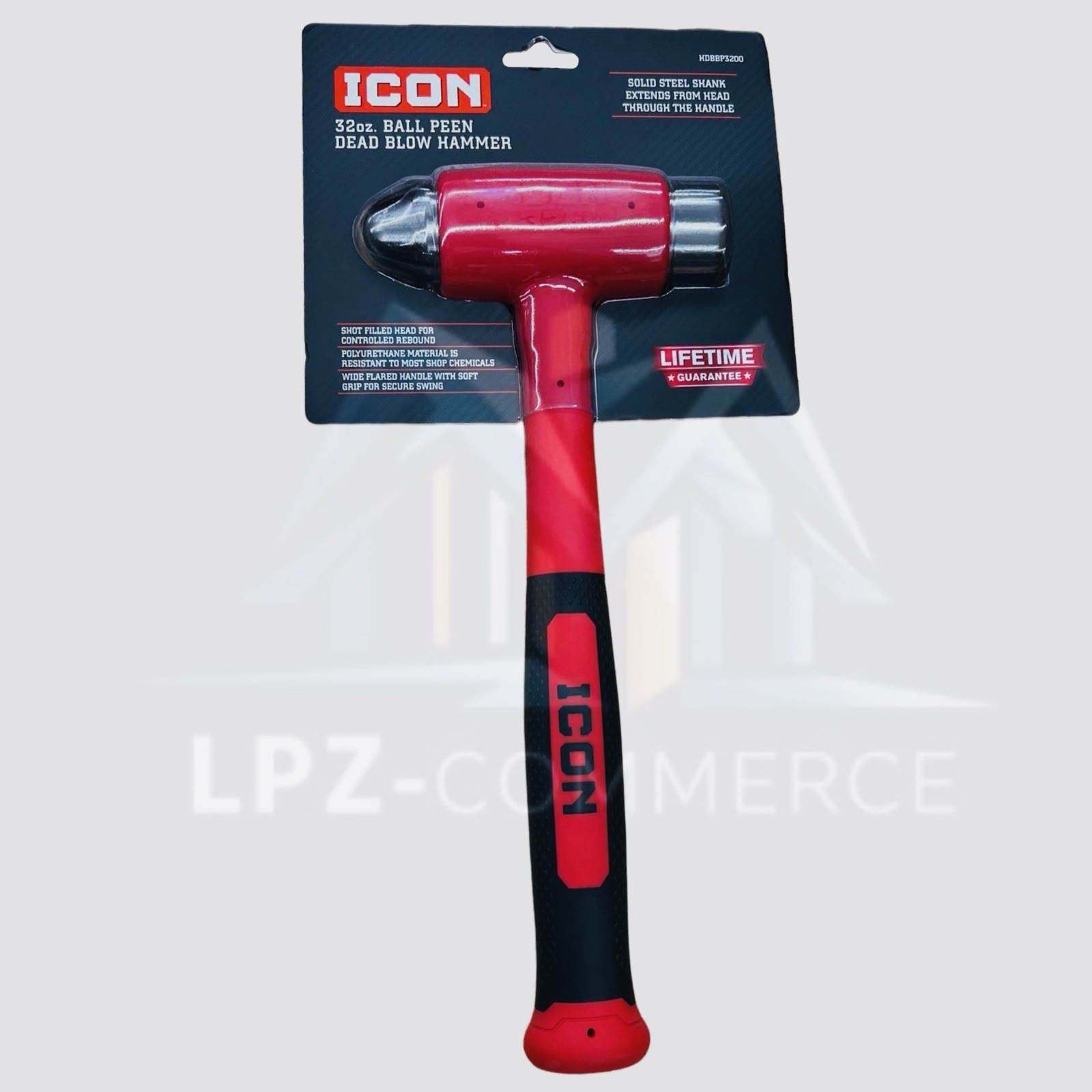 ICON 32 oz Ball Peen Dead Blow Hammer | Anti-Rebound | Heavy Duty Tool