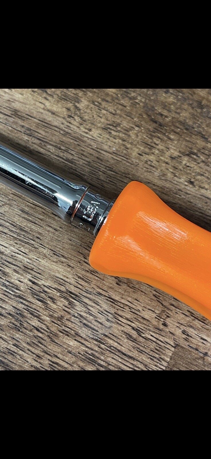 *NEW* Snap On Tools THLLD72O 1/4” NEON ORANGE Hard Grip Long Handle Ratchet