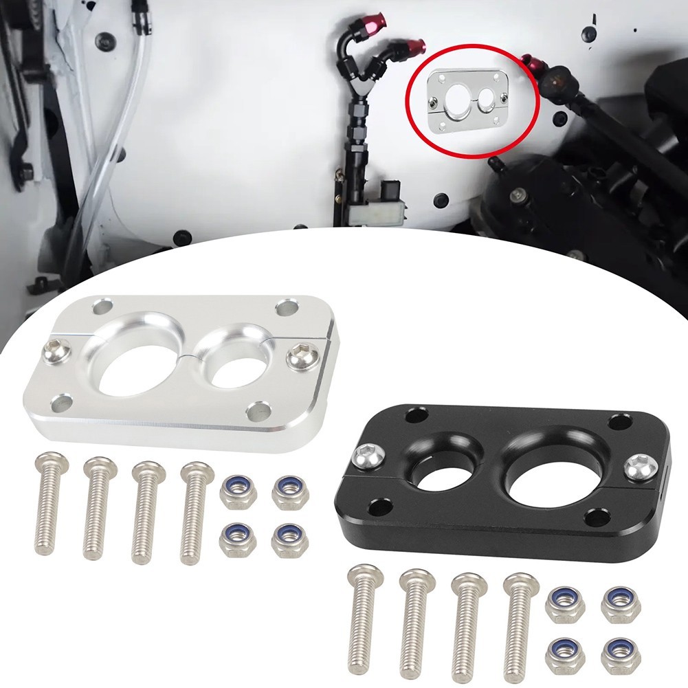Dual Size Hole Configuration in Firewall Pass Through Compatible with Vehicles