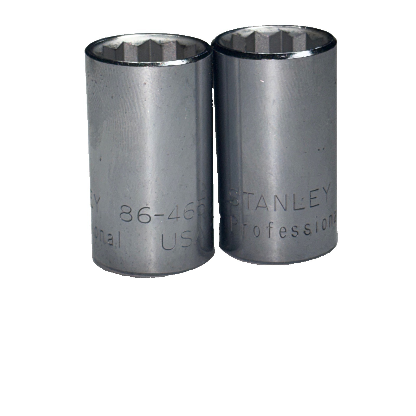 Lot Of 2 86-465 STANLEY Professional 1/2″ Dr x 5/8″, 12 Pt SAE Hand Socket BN128