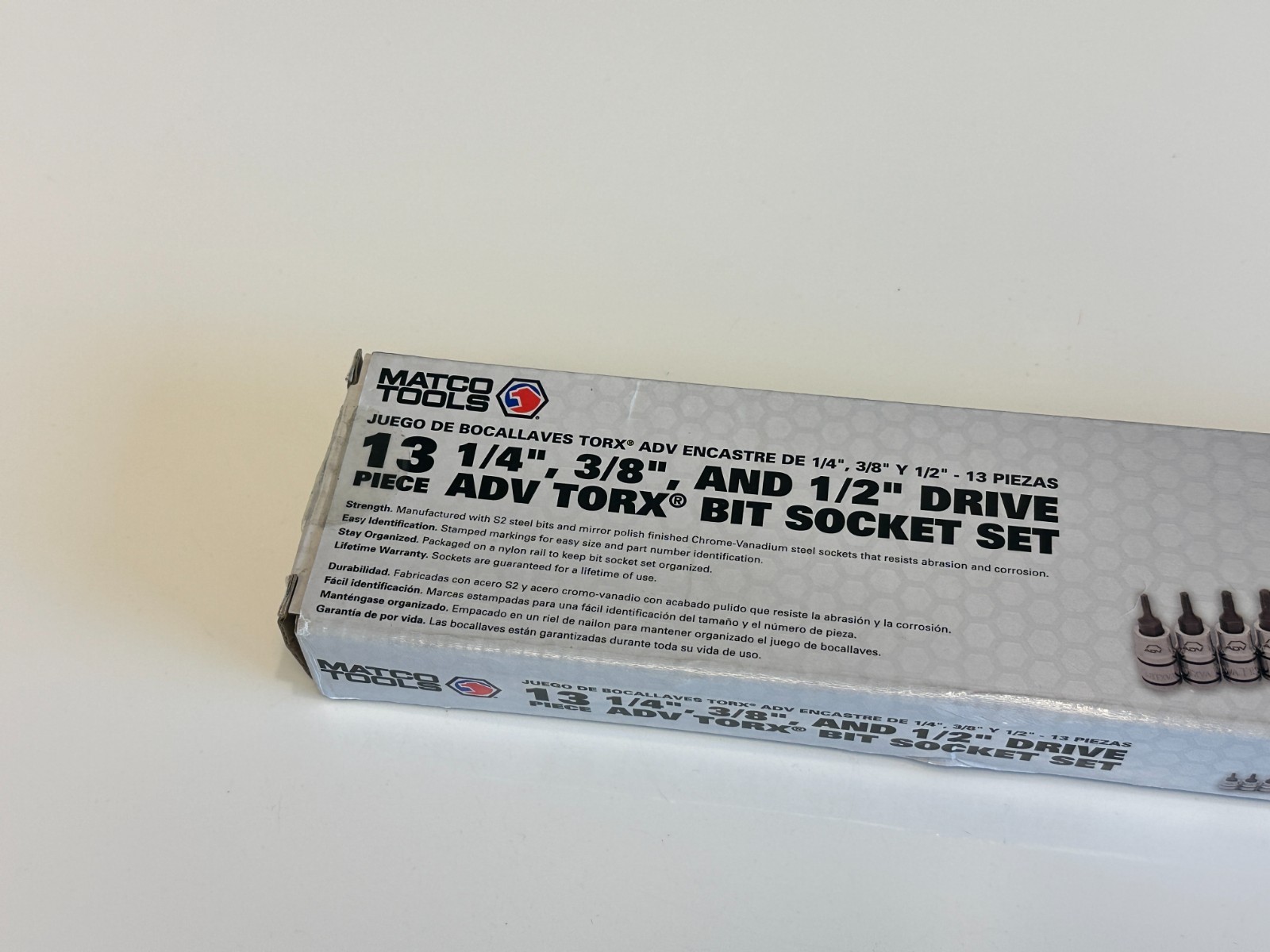 NEW Matco Tools SABCTX13VA 13pc ADV Torx Bit Socket Driver Set, 1/4 3/8 1/2” Dr.