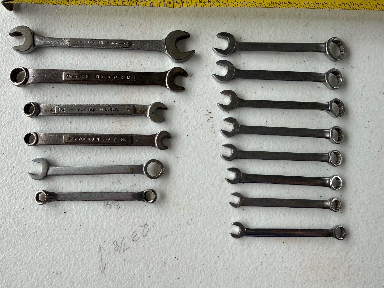 Vintage Craftsman wrenches 14 pieces total.