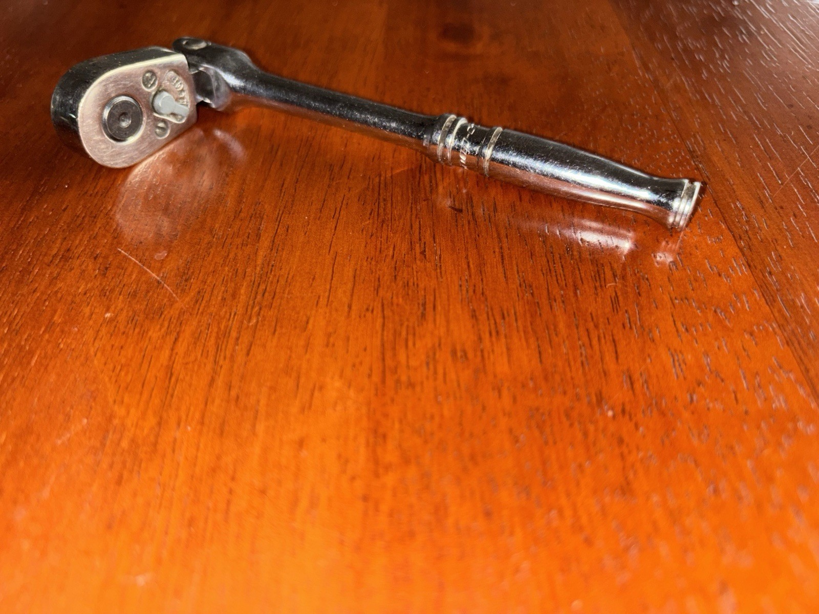 Snap-On TM711A 1/4 Drive Flex Head Ratchet Measuring 6 Inches Long