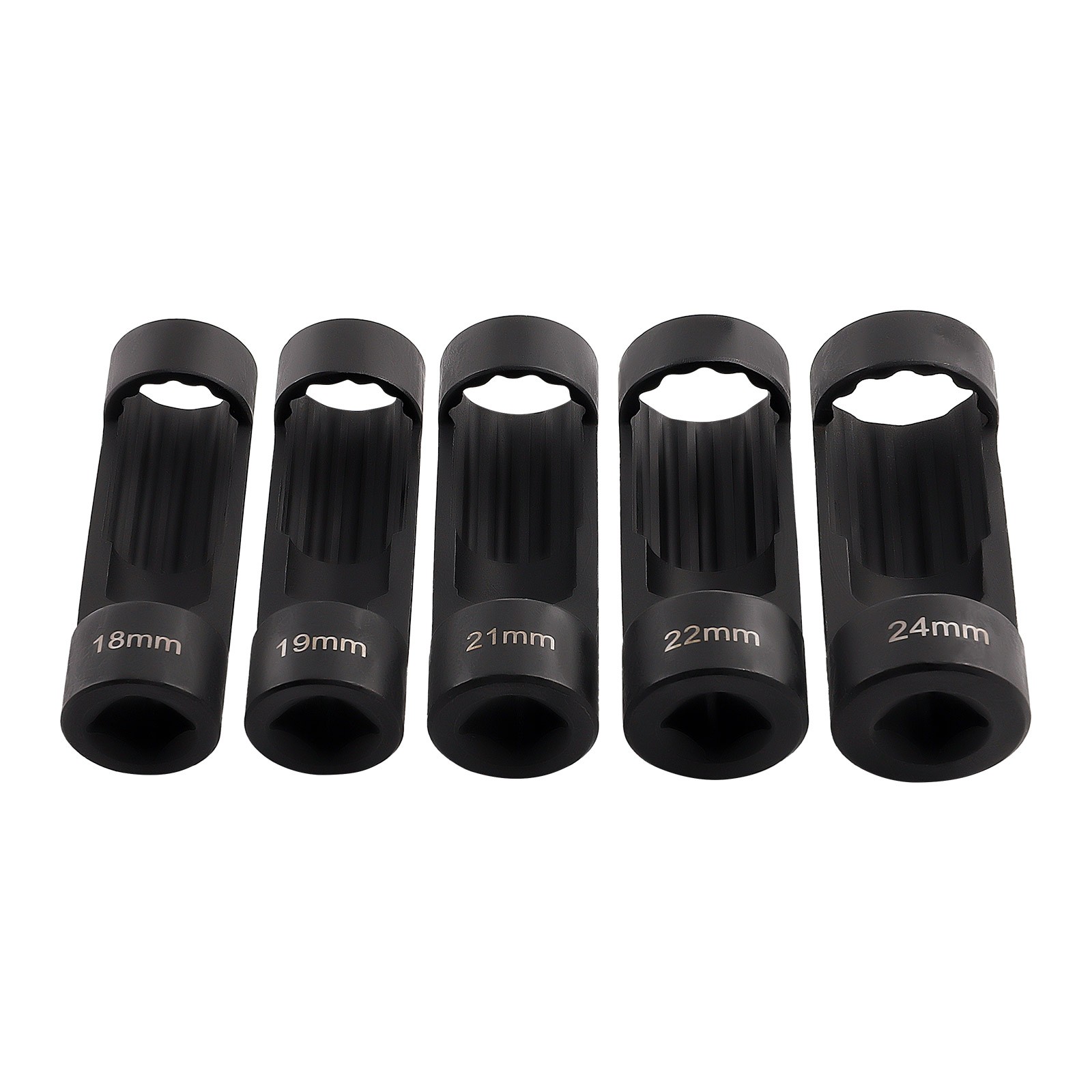 (5PCS) Strut Nut Socket 18mm 19mm 21mm 22mm 24mm w/ 12 Point 1/2″ Drive New