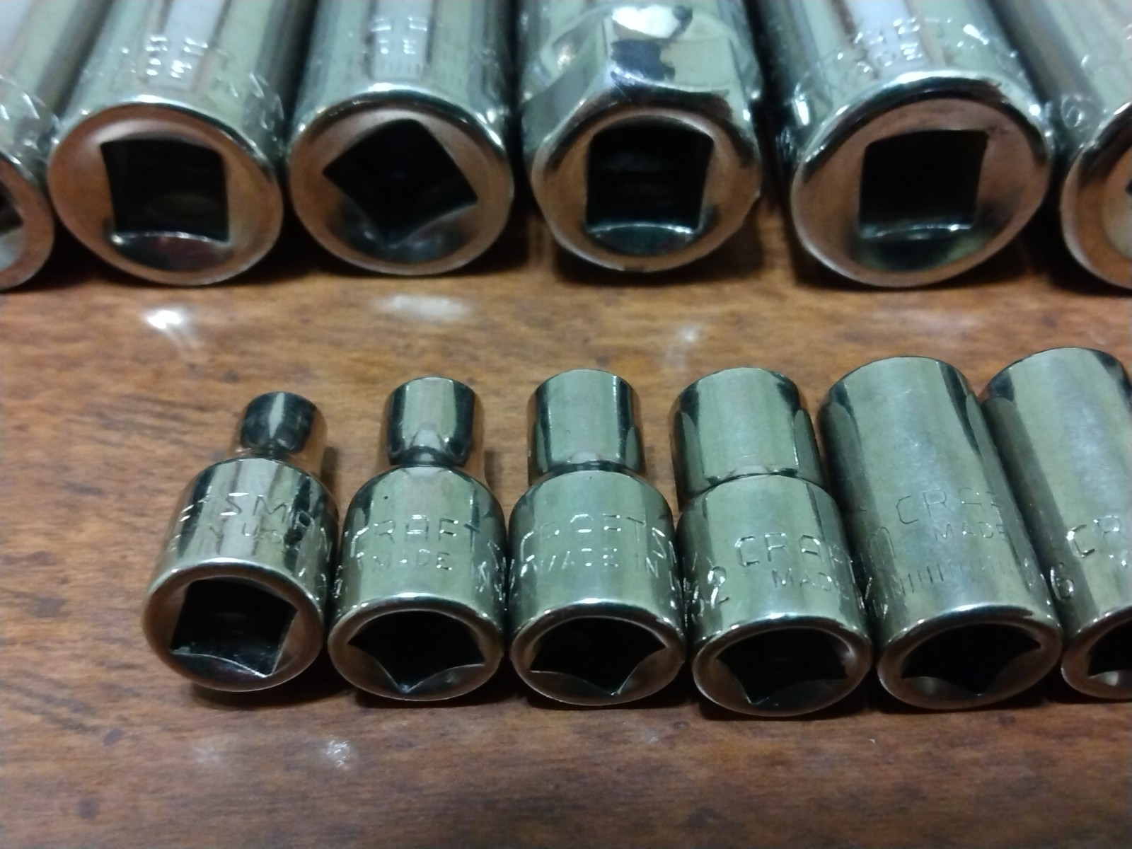 Craftsman Lot of 15 Sockets Marked «G» Various Sizes