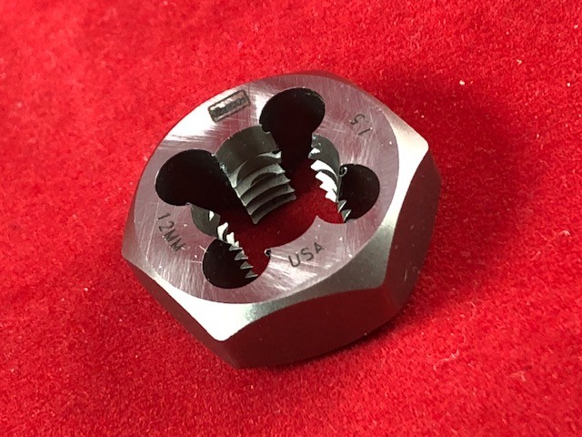 M12 X 1.5 Metric 1″ Hex Die Irwin Hanson 6643 9743 12MM Carbon Steel Rethread