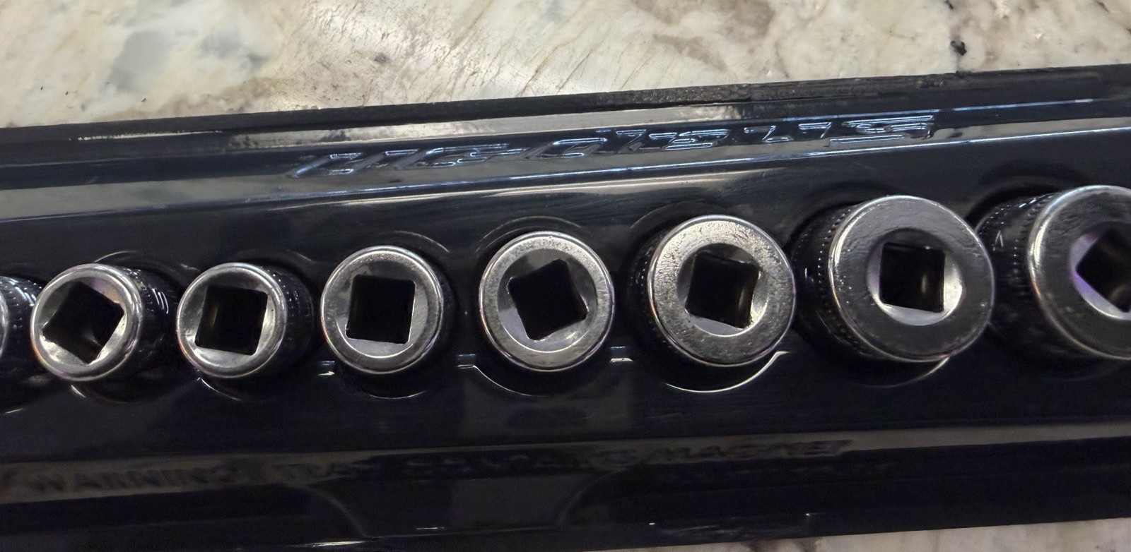 Snap-On Tools TMM 6 Point Metric ¼» Drive Shallow Socket Set of 12 Excellent!