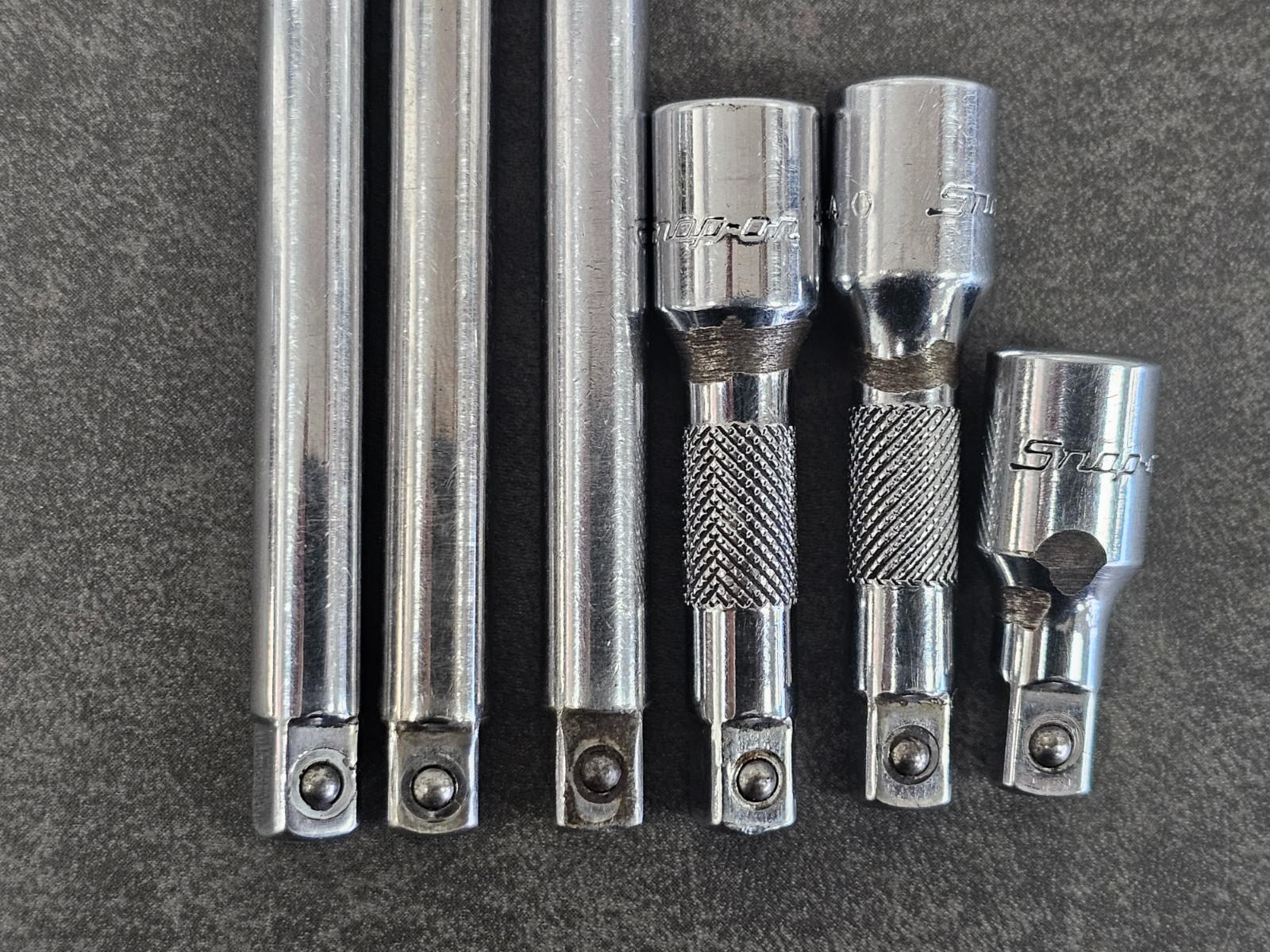 Snap-On 6pc 1/4″ Drive Extensions TMX1 TMXK2 (x2) TMX4 TMXK80 TMXK110