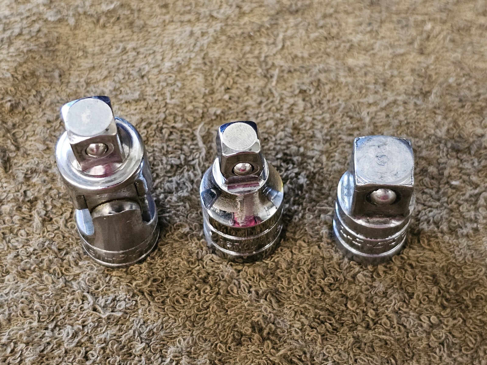3 Snap On Swivel Socket Adapter Set 3/8″ Drive FU8A A2 FXW1 Wobble Extension