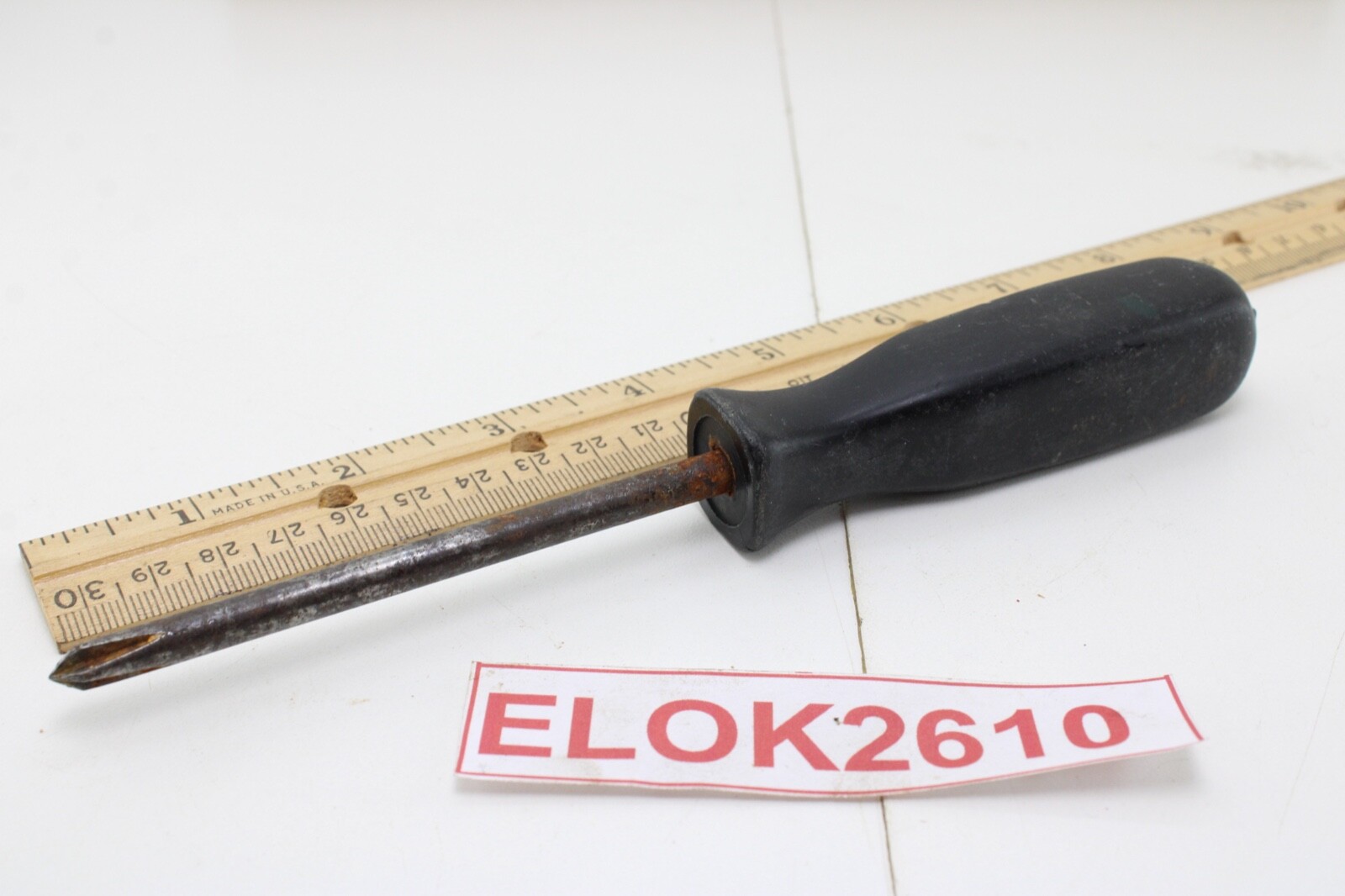 Snap-On SSDR-4 R & P # 2 Philips 4″ Shank Black Handle Screwdriver USA
