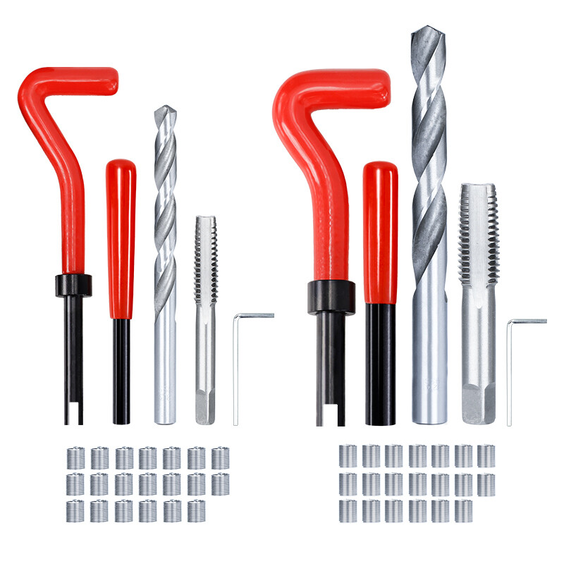 25PCS Thread Repair Kit HSS Twist Drill Bit Set Metric Helicoil M3 M6 M8 M12