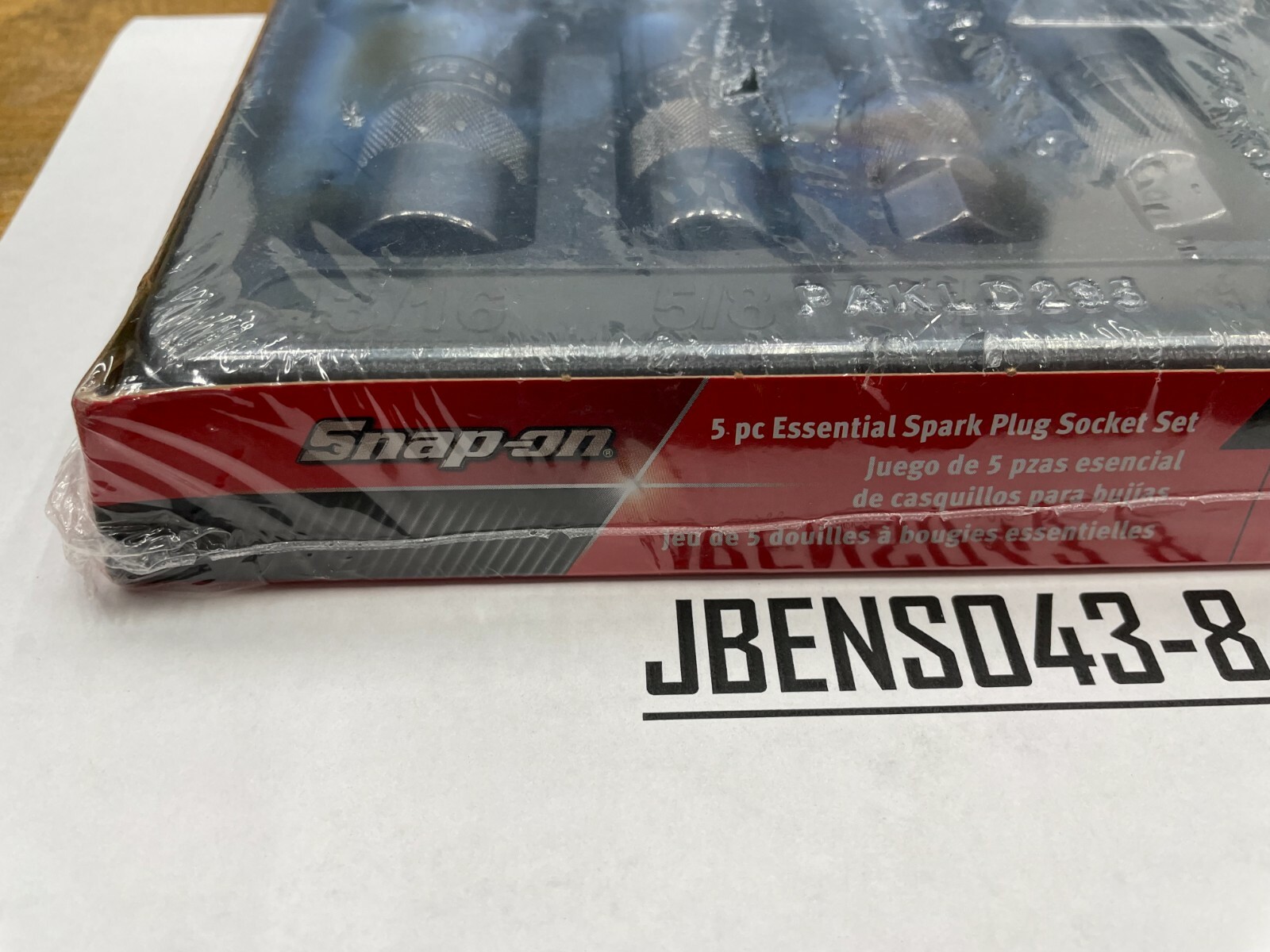 Snap-on Tools NEW 5pc 3/8″ Drive Essential Spark Plug Socket Set 205ESSPKPLG3