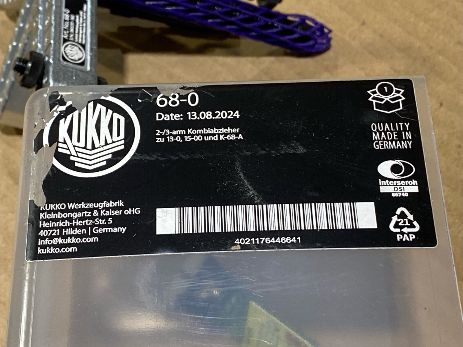 KUKKO 2-/3-arm Kombiabzieher 68-0 New