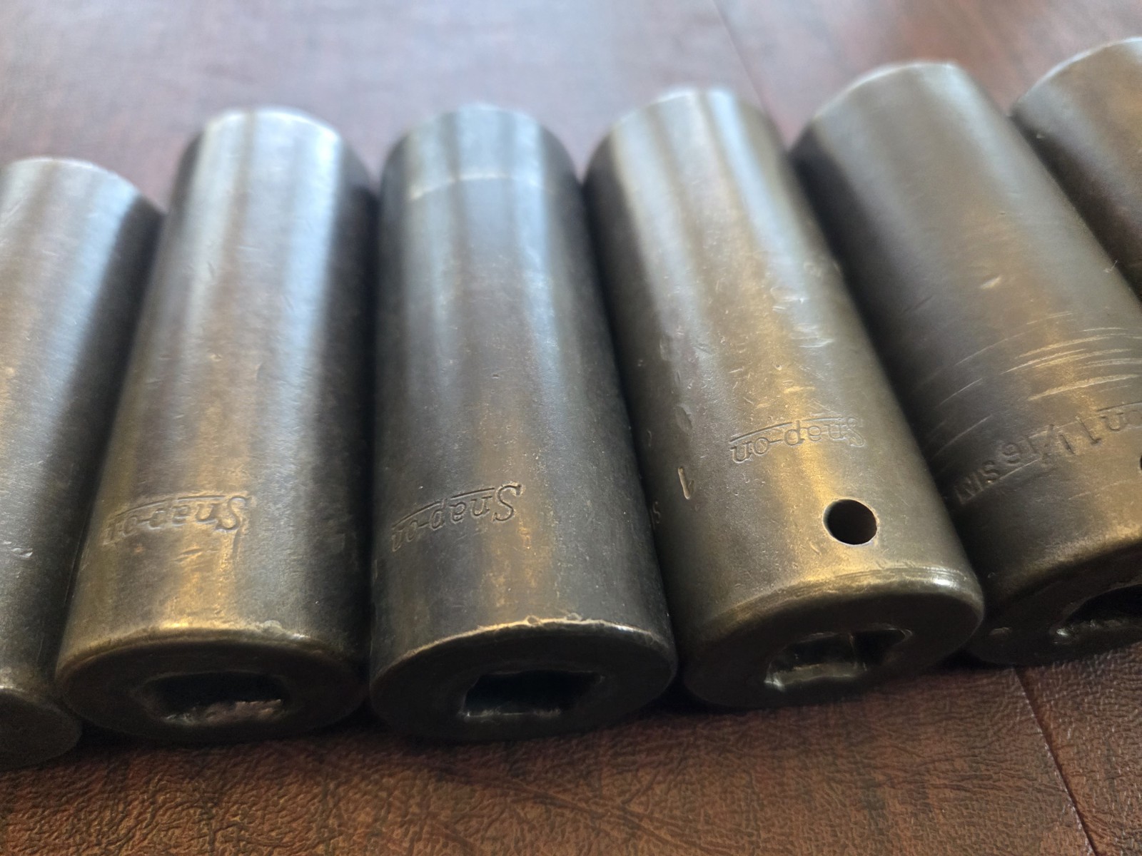 Snap On Tools Large 13 Piece Deep SAE 6 Point Impact Socket Set 7/16″ TO 1-1/4″